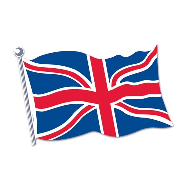British Party  Union Jack Flag cutout