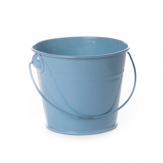 Baby Blue Tin Bucket / Pail