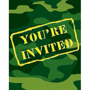 army party invitations