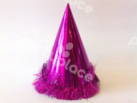 Hot Pink Party Hat Tinsel