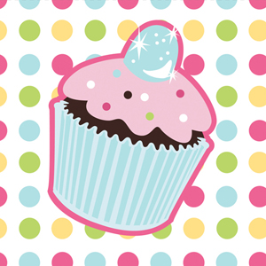 Sweet Treats Cupcake Party Paper Napkins