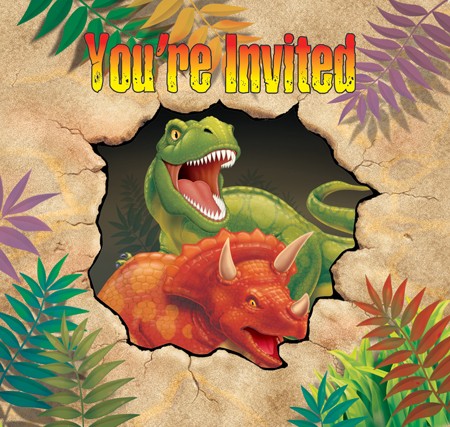 Dino Blast Party  Invitations