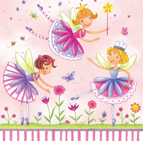 Garden Fairy Party Paper Napkins