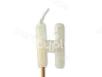 candle letter H