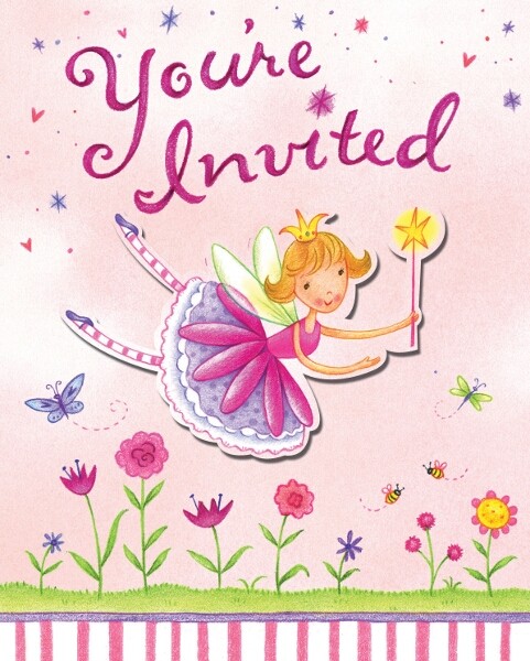 Garden Fairy Party Invitations