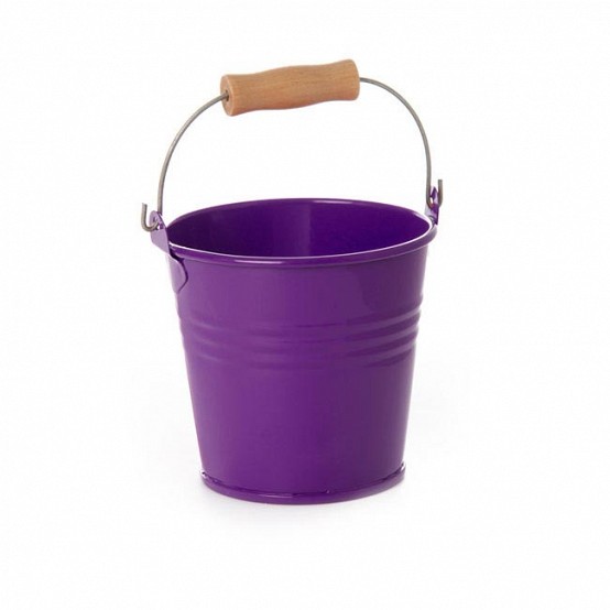 Purple Tin Bucket / Pail