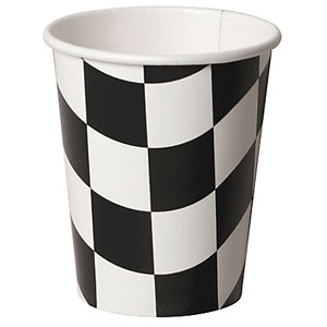 Racing Chequered Party Paper Cups
