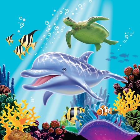 Ocean Party Large Lunch Napkins