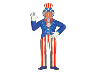 Jointed Uncle Sam Banner