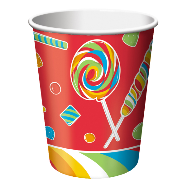 Sugar Buzz Candy Party Paper Cups