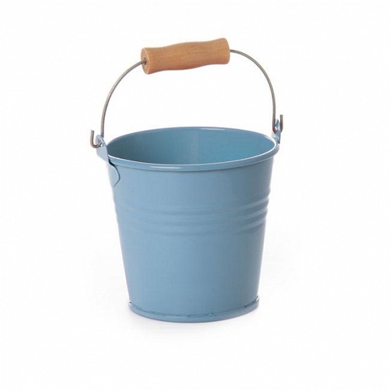Baby Blue Tin Bucket / Pail